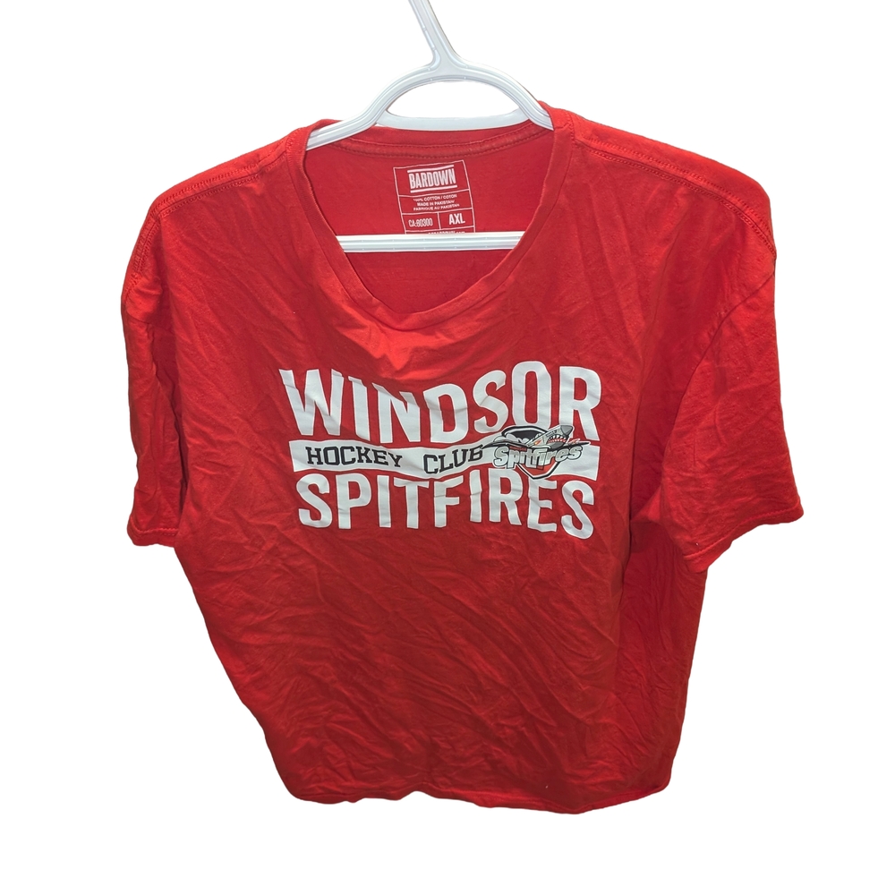 Men's Windsor Spitfires Hockey Club Red Short Sleeve T-shirt